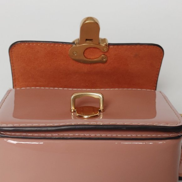 Coach studio 12 patent leather bag Nude Latte MINI BAG - Picture 7 of 16